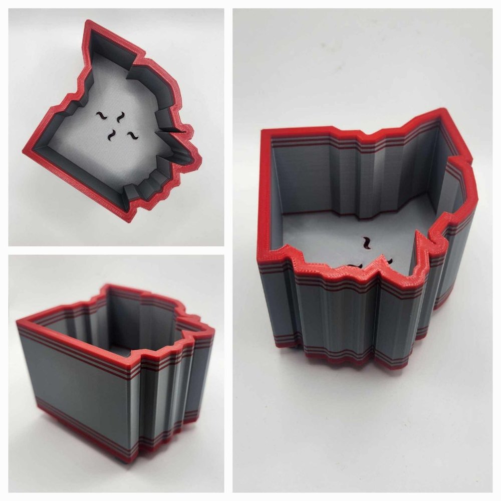 Ohio State Planter in Scarlet and Grey